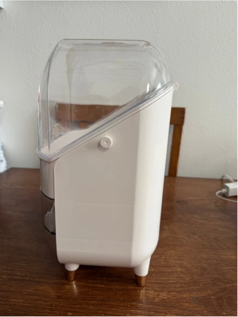 Large Clear Acrylic Makeup Organizer Storage Box Vanity Cosmetic Case Flip Lid 2